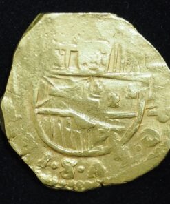 Moneda Macuquina de Felipe IV.