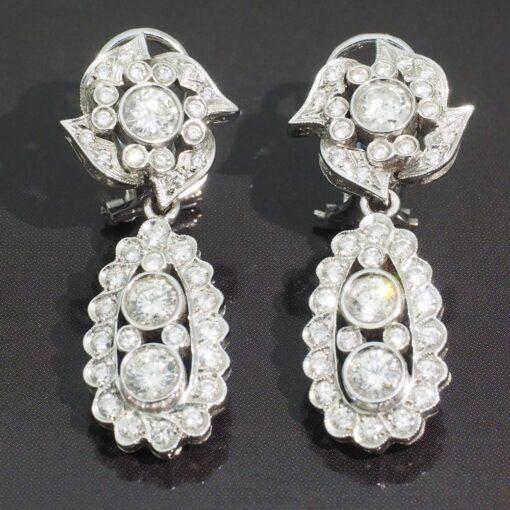 Pendientes largos brillantes