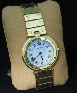 Reloj Cartier Santos Vendome Ronde 28mm de oro de ley 18 Kts.