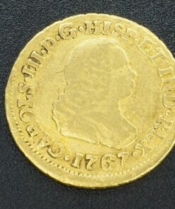 Moneda de Carlos III. Año 1767. Oro.