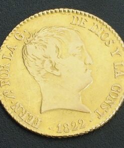 Moneda Fernando VII. Madrid. Año 1822. Oro.