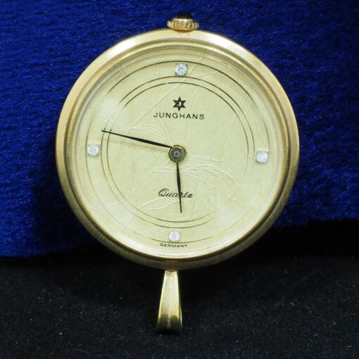 Reloj de bolsillo Junghans. Chapado en oro. Años 70.