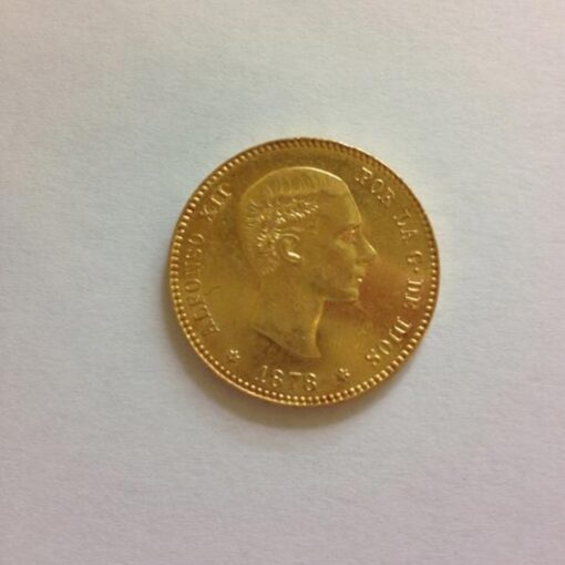 Moneda Alfonso XII de 25 pesetas