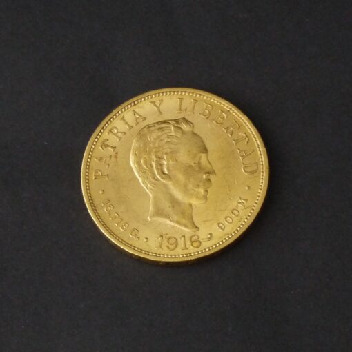 Moneda de 10 Pesos de Cuba. 1916.