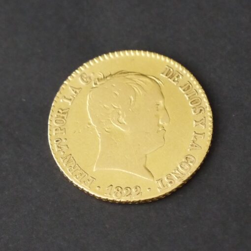 Moneda de Fernando VII de 80 Reales. 1822. M-SR.