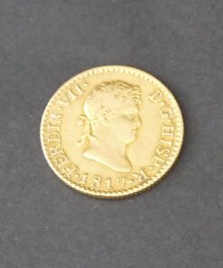 1/2 Escudo de Fernando VII. 1817. M-GJ.