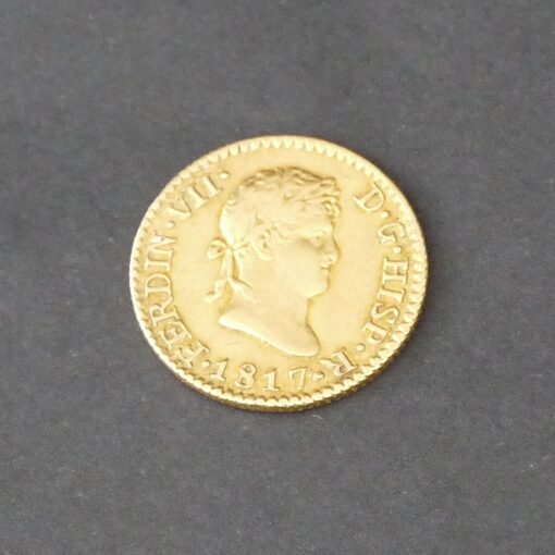 1/2 Escudo de Fernando VII. 1817. M-GJ.
