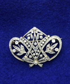 Broche Belle Époque Vintage con diamantes