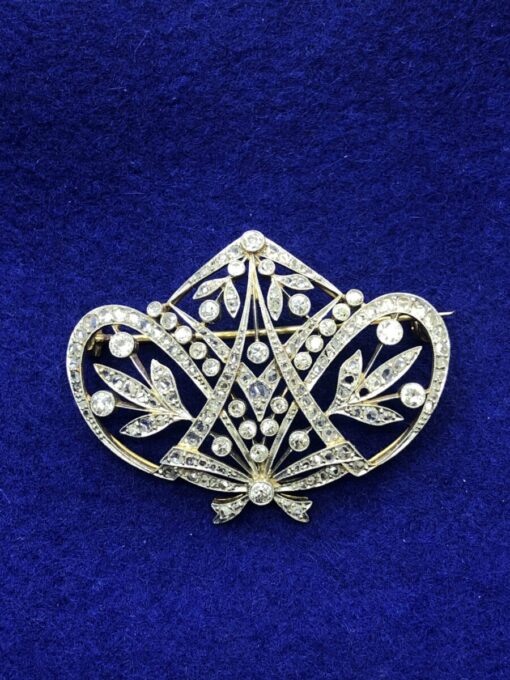 Broche Belle Époque Vintage con diamantes
