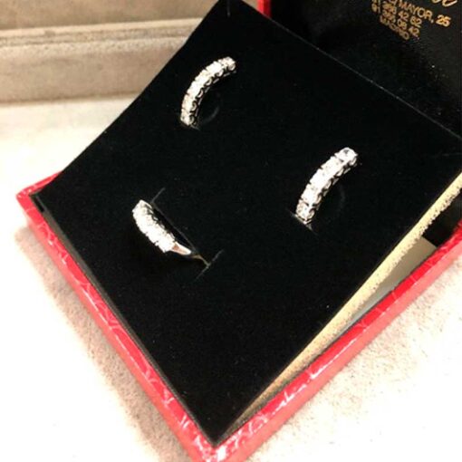 Juego de sortija y pendientes con diamantes - Imagen 2