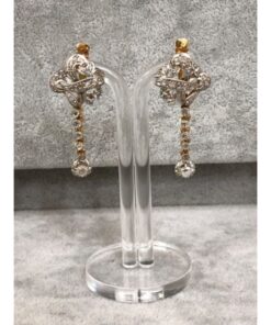 Pendientes largos años 20  con diamantes