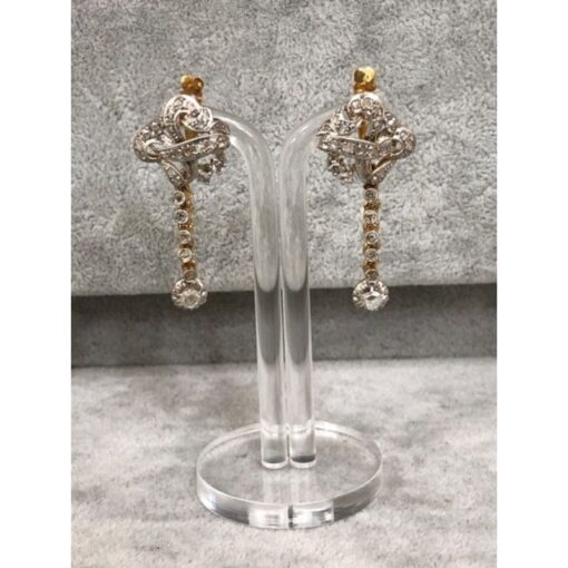Pendientes largos años 20  con diamantes