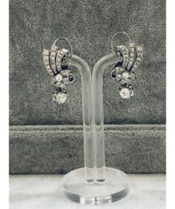 Pendientes largos con brillantes