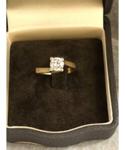 Solitario de Diamante talla brillante 0,80 cts color H pureza VS1