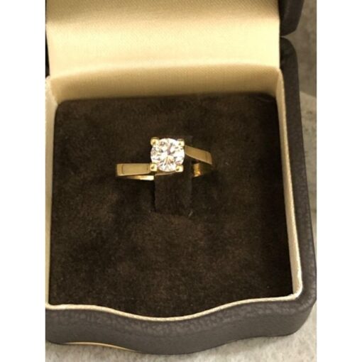 Solitario de Diamante talla brillante 0,80 cts color H pureza VS1