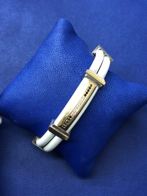 Pulsera unisex Baraka con brillantes y zafiros