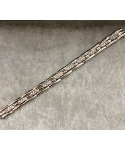 Pulsera oro blanco con brillantes