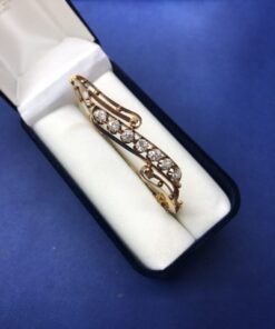 Pulsera Isabelina con diamantes montado en oro amarillo de ley 18kts