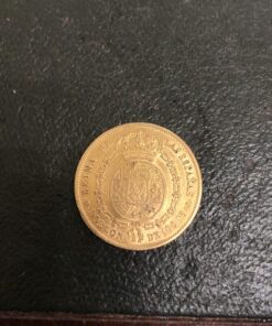 Moneda Doblon de oro de 100 Reales