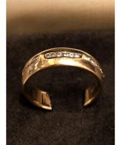 Sortija ancha con brillantes