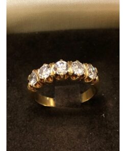 Sortija cintillo con brillantes