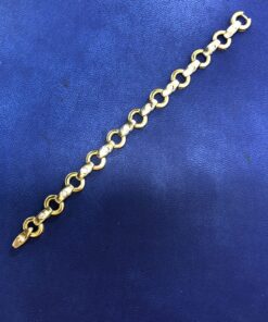 Alternative view of Pulsera con aros y brillantes 1,10 cts montado en oro amarillo de ley 18kts