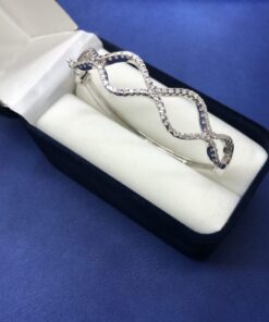 Pulsera con brillantes montado 1,60 cts  montado en oro blanco de ley 18kts