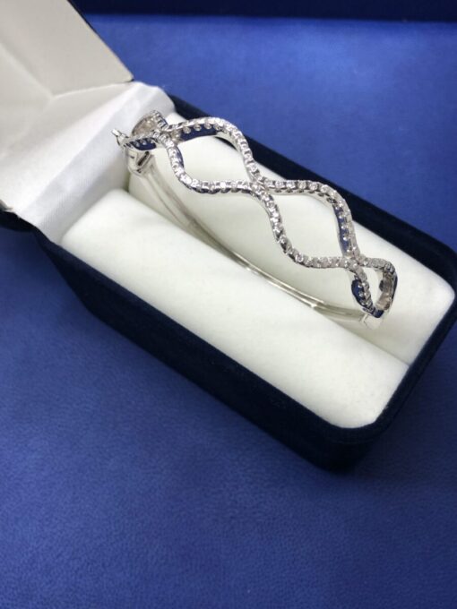 Pulsera con brillantes montado 1,60 cts  montado en oro blanco de ley 18kts