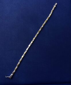 Alternative view of Pulsera con brillantes 0,85 cts montado en bicolor  de ley 18kts