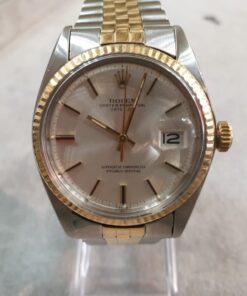 Reloj  de caballero DATE JUST calibre automático esfera gris   de acero y oro año 1973