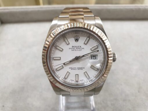 Reloj Date Just caballero esfera blanca automatico año 2019