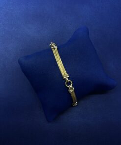 Pulsera montada en oro amarillo de ley 18kts