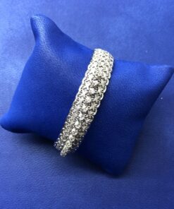Pulsera con  brillantes 0,65cts montado en oro blanco de ley 18kts
