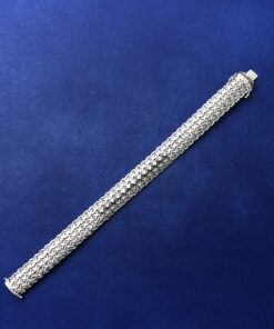 Alternative view of Pulsera con  brillantes 0,65cts montado en oro blanco de ley 18kts