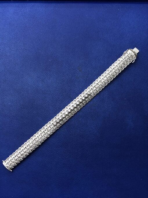 Pulsera con  brillantes 0,65cts montado en oro blanco de ley 18kts - Imagen 2