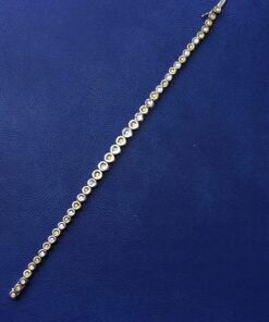 Alternative view of Pulsera con círculos con brillantes 1cts montado en oro bicolor de ley 18kts