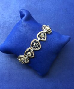 Pulsera con brillantes 6,15cts montado en oro bicolor de ley 18kts