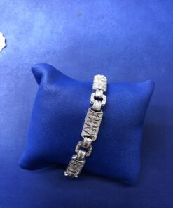 Pulsera con brillantes 3cts montado en oro blanco de ley 18kts