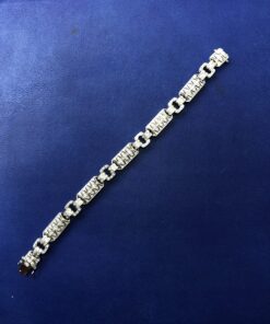 Alternative view of Pulsera con brillantes 3cts montado en oro blanco de ley 18kts