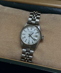 Rolex Oyster Perpetual Lady Date. De acero, 26mm, año de fabricación 1970.