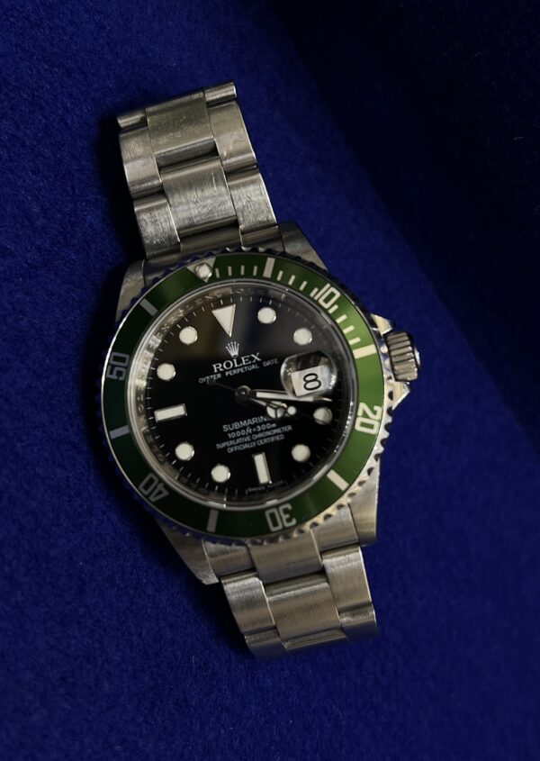 ROLEX SUBMARINER 50 ANIVERSARIO (KERMIT). DE ACERO, AÑO 2010.