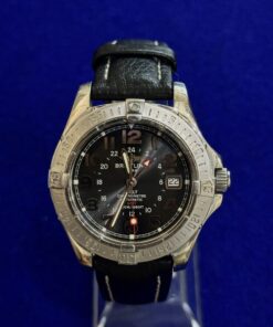 RELOJ BREITLING AUTOMÁTICO. EN ACERO CON CORREA DE CUERO 38MM