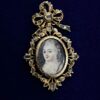 Colgante de Época Isabelina 1860. Con Diamantes, montado en Oro Amarillo de Ley 18kts.