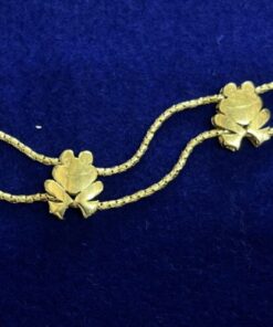 PULSERA DE RANAS EN ORO AMARILLO DE LEY 18KTS.