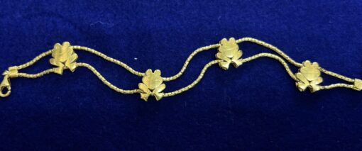 PULSERA DE RANAS EN ORO AMARILLO DE LEY 18KTS.