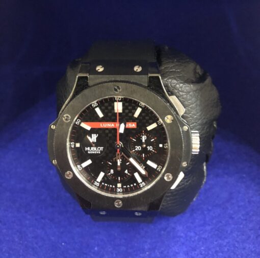 Reloj Hublot Big Bang Luna Rossa, caja de cerámica y correa de caucho, automático, año 2011