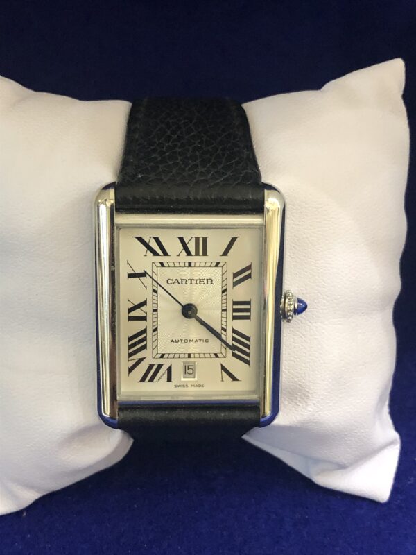 Reloj Cartier Tank Must XI 41mm, automático, en acero con correa de piel genuina. Referencia: WSTA0040