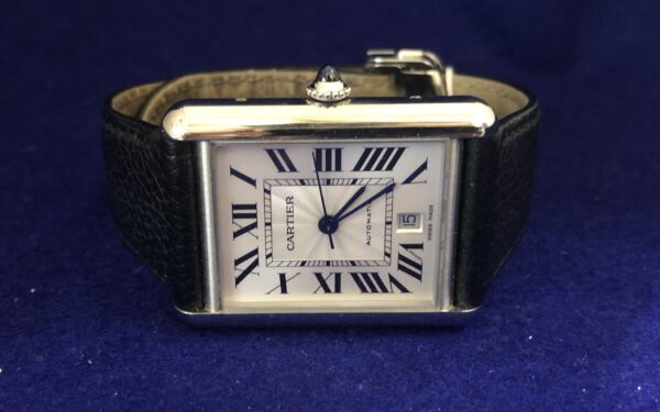 Reloj Cartier Tank Must XI 41mm, automático, en acero con correa de piel genuina. Referencia: WSTA0040 - Imagen 4