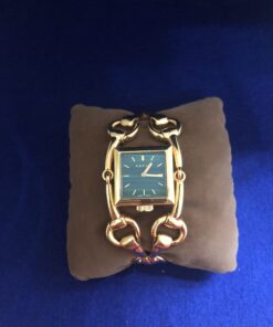 Alternative view of Reloj Joya Gucci modelo Signoria Ref.: 116.3 en oro amarillo de ley 18 kts. con esfera de malaquita verde.