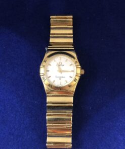 Reloj Omega Constellation de señora, en oro amarillo de ley 18 kts., mecanismo de cuarzo, año 1998.